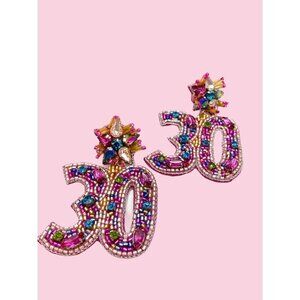 30th Birthday Earrings